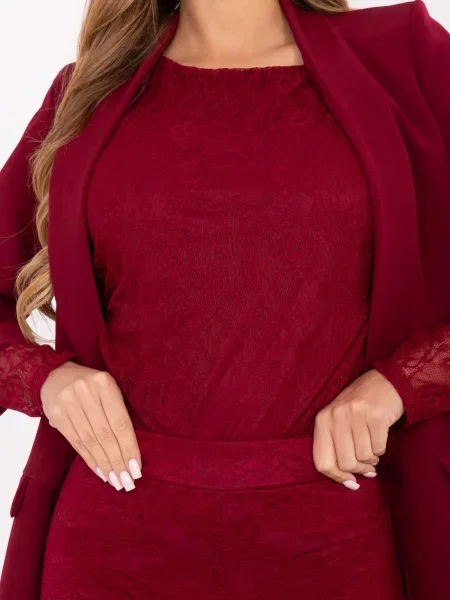 Bluză Italy Moda bordo