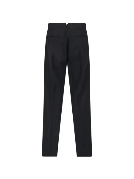Pantaloni Maison Margiela de lână negru