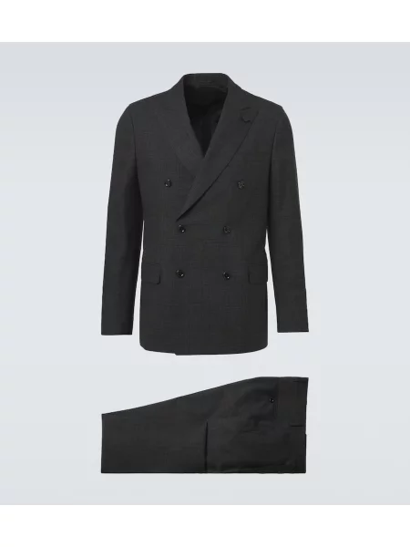 Costum Lardini în carouri gri