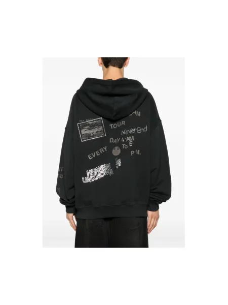 Bluza z kapturem Palm Angels z kapturem czarna