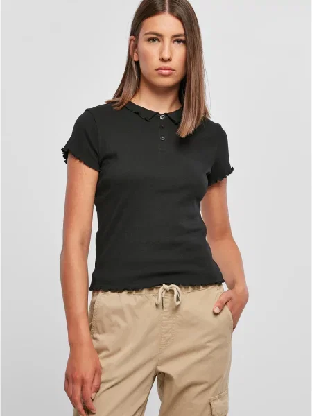 Koszulka polo Urban Classics czarna