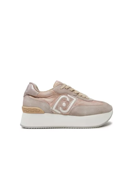 Sneakersy Liu Jo skórzane beżowe
