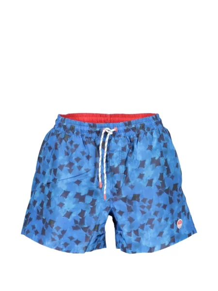 Slip de baie North Sails cu imagine cu imprimeu geometric cu cordon albastru