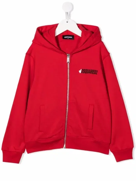 Bluza z kapturem dziecięca Dsquared2 czerwona