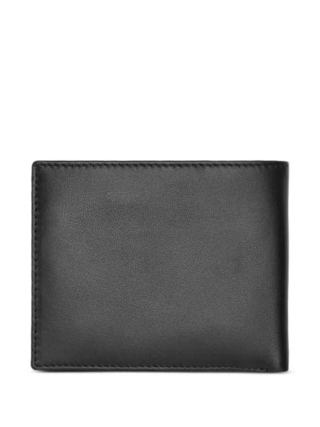Portofel Boss din piele cu imagine negru