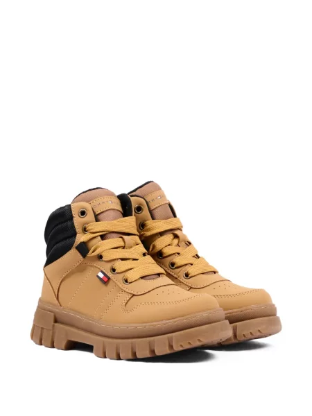 Botki dziecięce Tommy Hilfiger brązowe