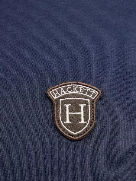 Однотонная футболка Hackett London синяя