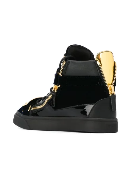 Top Giuseppe Zanotti de catifea albastru