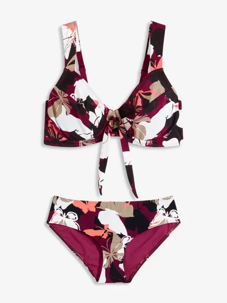Bikini minimizer z wyściełanymi ramiączkami 2 części fioletowe