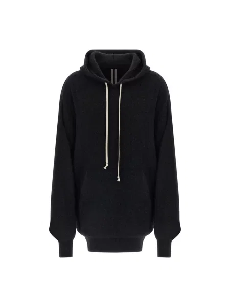 Bluza z kapturem Rick Owens czarna