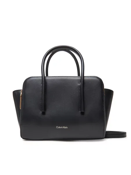 Ročna torba Calvin Klein Carryall Micro Leather Tote črna