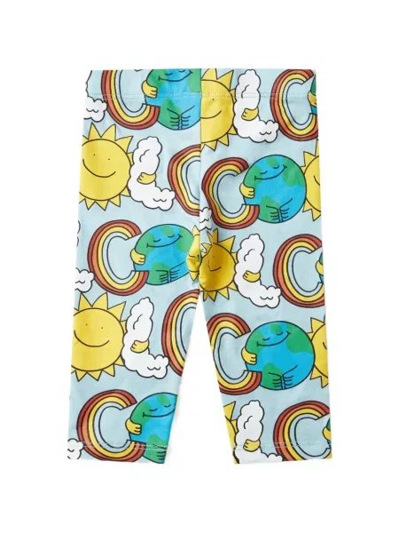 Legginsy dziecięce Stella Mccartney niebieskie