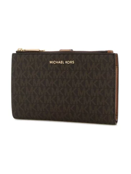 Portfel Michael Michael Kors biznesowy z logo brązowy