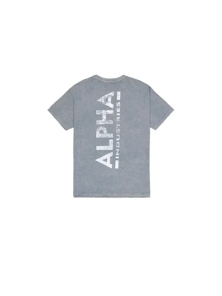 ALPHA INDUSTRIES Tricou albastru / gri alb