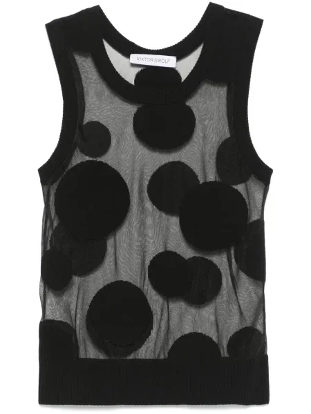 Podkoszulka Viktor & Rolf w grochy czarna