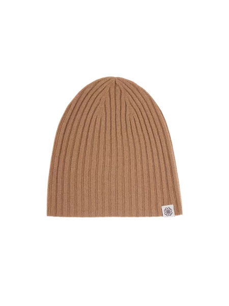 GOBI Cashmere Căciulă Unisex Cashmere Rib Knit Hat cămilă maro