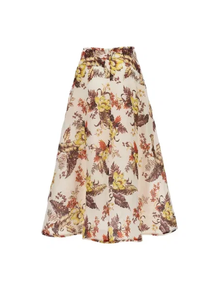 Maksi wielobarwność lniana spódnica maxi Zimmermann