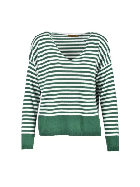 Sweter Ebarrito wełniany zielony