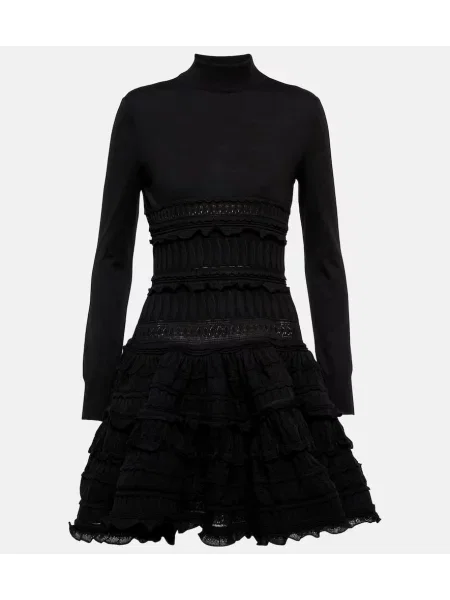 Rochie Alaïa de lână negru