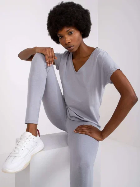 Tricou Fashionhunters gri