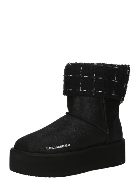 Karl Lagerfeld Bocanci THERMO | piele întoarsă negru