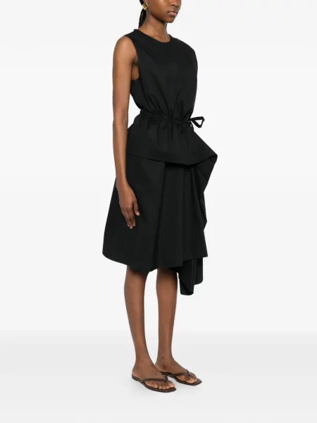 Midi suknelė Su kaklaraiščiai juoda