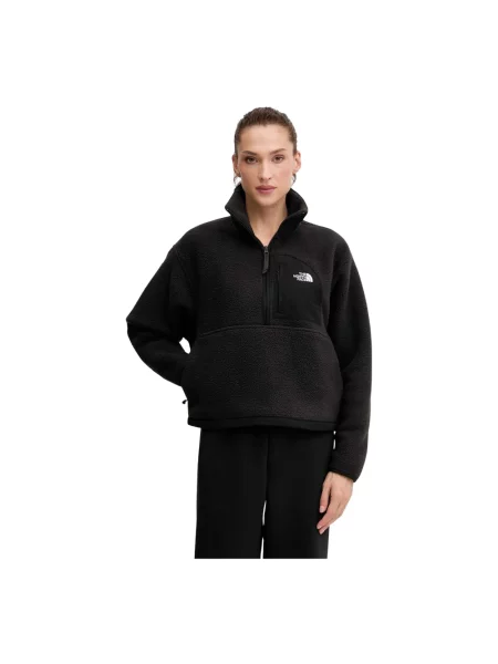 Sweter polarowy z kołnierzem zapinanym Model YUMIORI' The North Face czarny