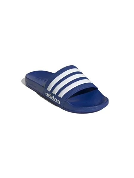 Klapki z detalami z logo model ‘ADILETTE SHOWER’ Adidas niebieskie