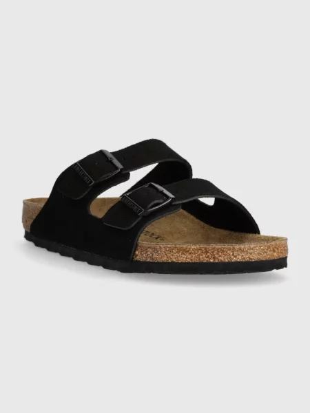 Σκαρπινια Birkenstock σουέντ μαύρο