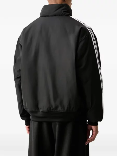 Hanorac Adidas cu dungi cu imagine plasă negru
