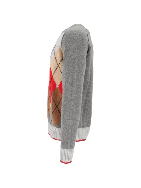 Pulover Ballantyne cu model argyle gri