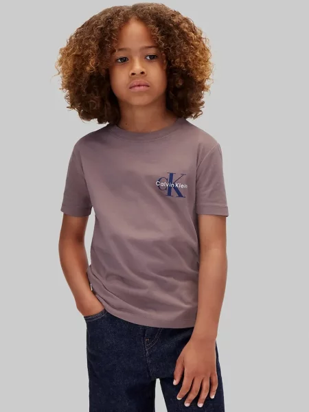 Calvin Klein Jeans tričko detské hnedá