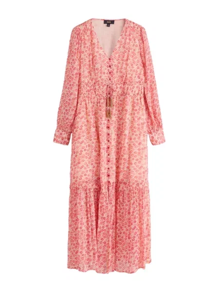 Rockett St George Rochie tip bluză auriu / rosé deschis roșu