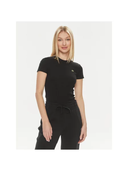 Lacoste Majica Regular Fit črna