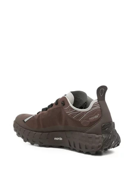 Sneakerși Norda cu imagine maro