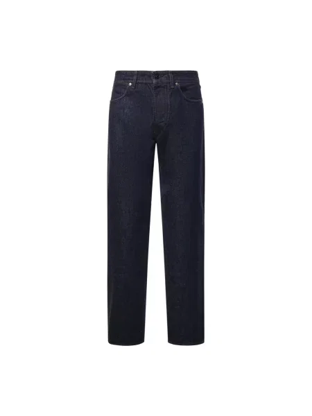 Jeansy straight leg Stone Island z kamieniami niebieskie