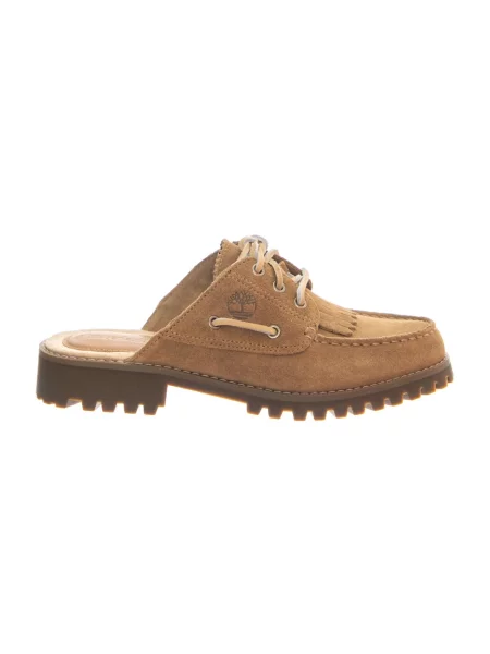 Klapki mules Timberland zamszowe beżowe