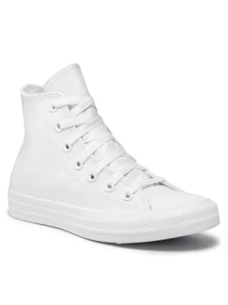 Sportbačiai Converse Ct A/S Lthr Hi White Monochrome balta
