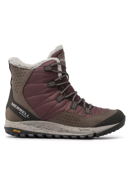 Снігоходи Merrell Antora Sneaker Boot Wp Бордовий