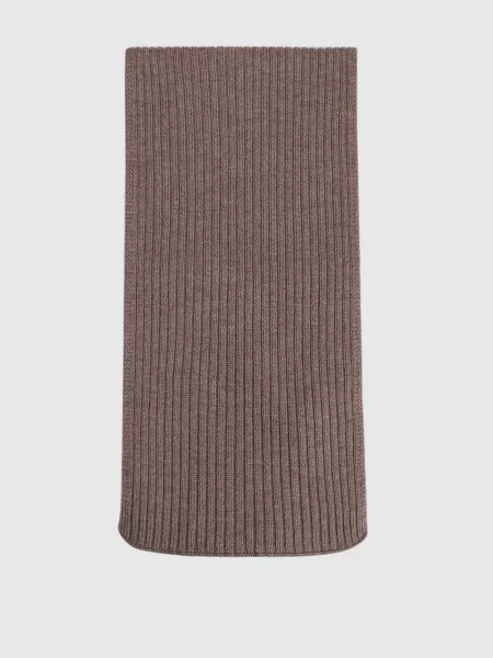 Шарф з вовни Cashmere&whiskey коричневий