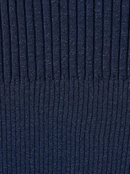 Sweter z kołnierzykiem polo i błyszczącym wykończeniem chińska porcelana Kobieta XL MANGO niebieski