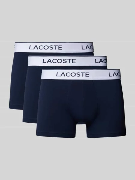 Bokserki Lacoste 3 pack navy blue granatowe