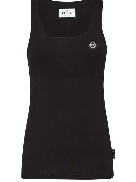 Top Philipp Plein cu bretele negru