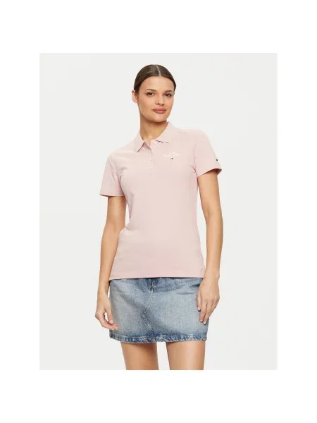 Tommy Hilfiger Polo ružičasta