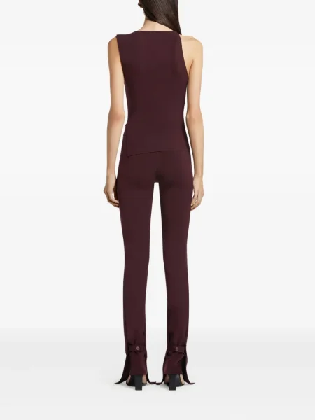 Pantaloni Courreges roșu