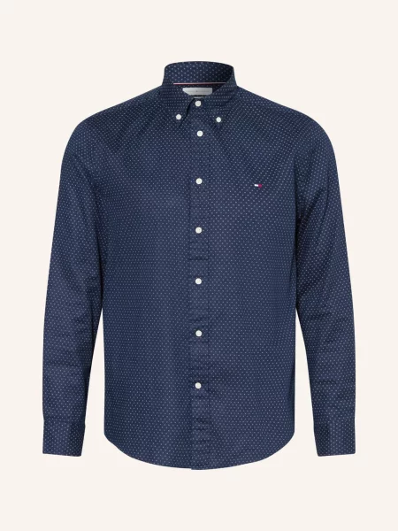 Tommy Hilfiger Košile Regular Fit tmavě modrá bílá