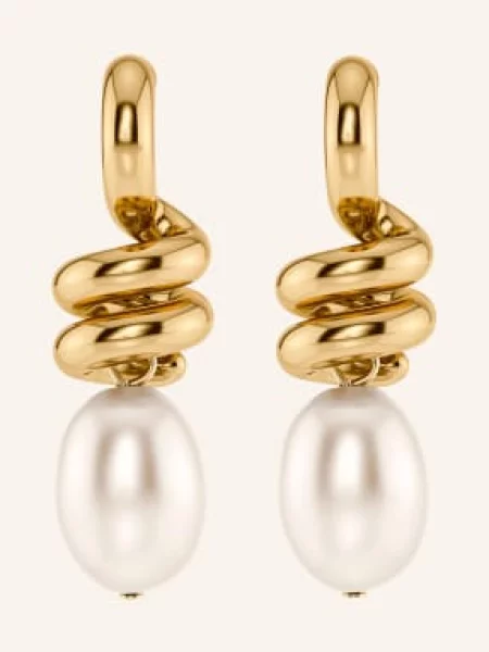 Edblad Kolczyki Swivel Pearl L gold złote