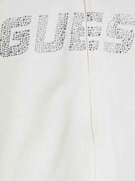Gyerek kapucnis melegítő felső Guess fehér