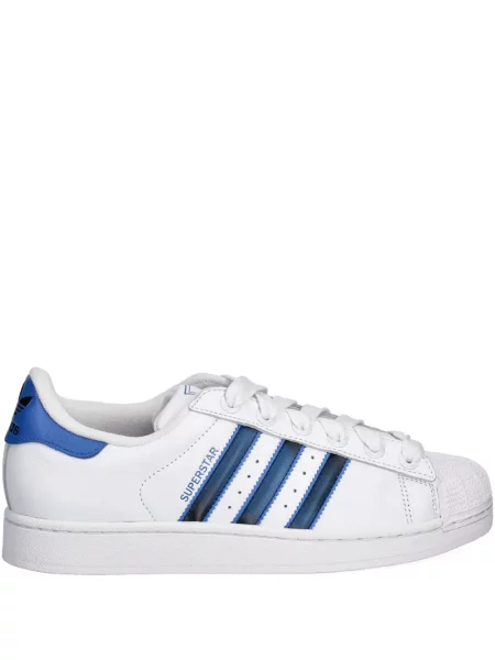 Prugaste bermuda kratke hlače Adidas s vezicama s čipkom smeđa