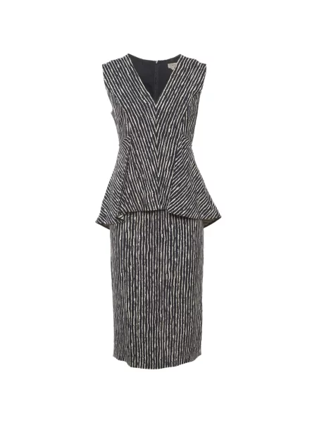 Rochie midi Sportmax cu dungi albastru
